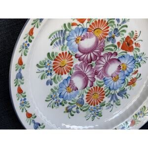 CHODOVIA CZECHOSLOVAKIA FOLK ART HAND PAINTED 11 1/2" PLATE